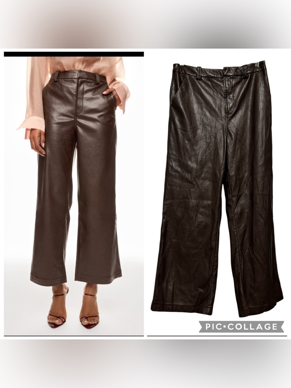 Joe's Jeans The Mia Vegan Leather Crop Trouser